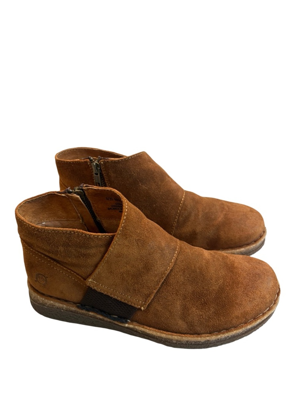 Born Tora Distressed Leather Booties, Sz 8 - Picture 6 of 12
